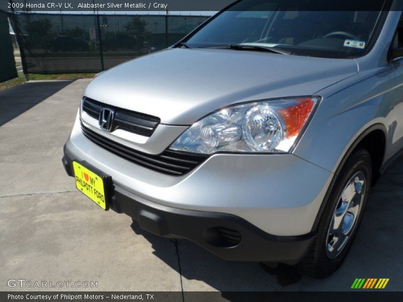 Alabaster Silver Metallic / Gray 2009 Honda CR-V LX