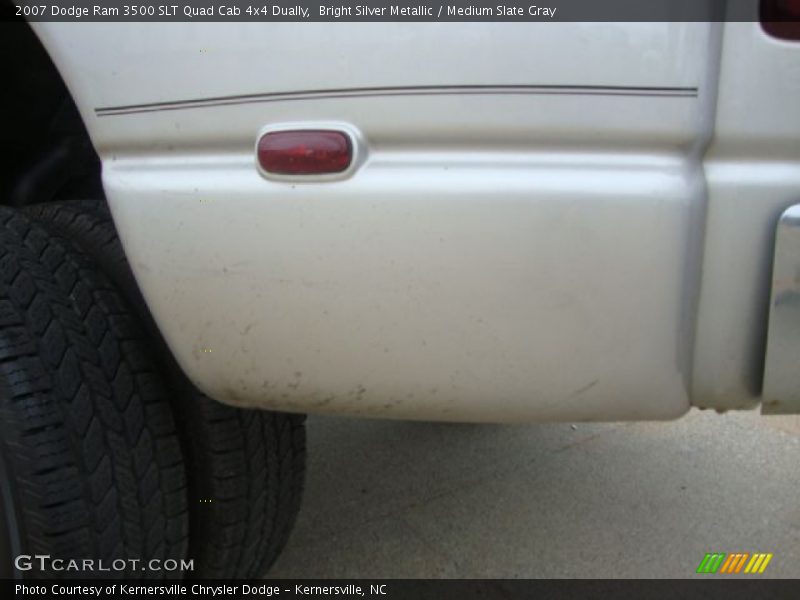 Bright Silver Metallic / Medium Slate Gray 2007 Dodge Ram 3500 SLT Quad Cab 4x4 Dually