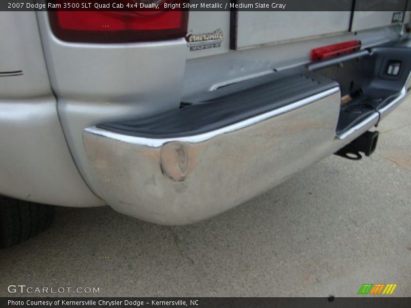 Bright Silver Metallic / Medium Slate Gray 2007 Dodge Ram 3500 SLT Quad Cab 4x4 Dually