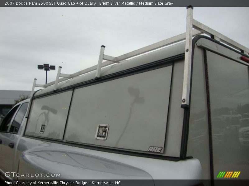 Bright Silver Metallic / Medium Slate Gray 2007 Dodge Ram 3500 SLT Quad Cab 4x4 Dually