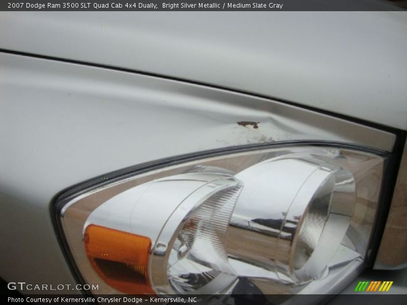 Bright Silver Metallic / Medium Slate Gray 2007 Dodge Ram 3500 SLT Quad Cab 4x4 Dually