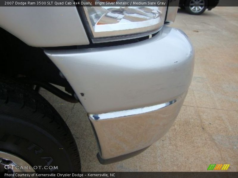 Bright Silver Metallic / Medium Slate Gray 2007 Dodge Ram 3500 SLT Quad Cab 4x4 Dually