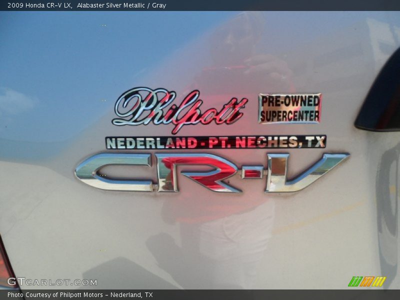 Alabaster Silver Metallic / Gray 2009 Honda CR-V LX