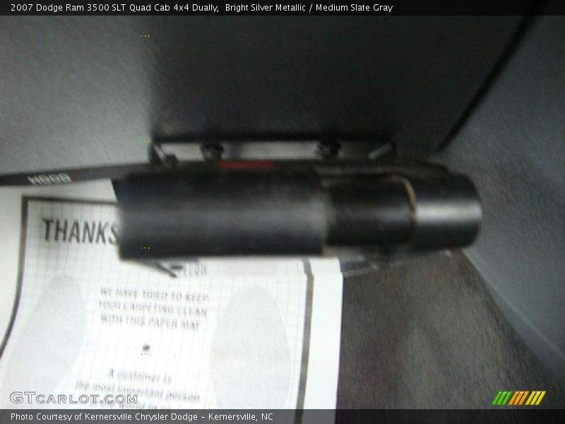 Bright Silver Metallic / Medium Slate Gray 2007 Dodge Ram 3500 SLT Quad Cab 4x4 Dually