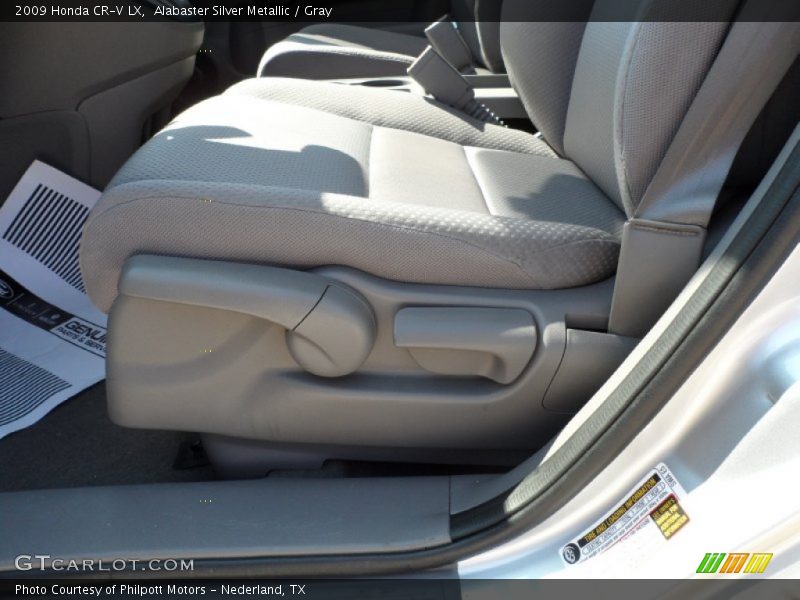 Alabaster Silver Metallic / Gray 2009 Honda CR-V LX