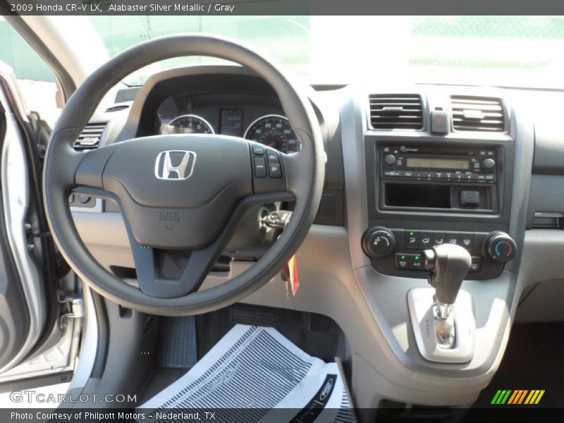 Alabaster Silver Metallic / Gray 2009 Honda CR-V LX