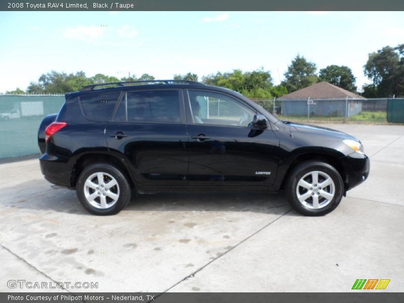 Black / Taupe 2008 Toyota RAV4 Limited