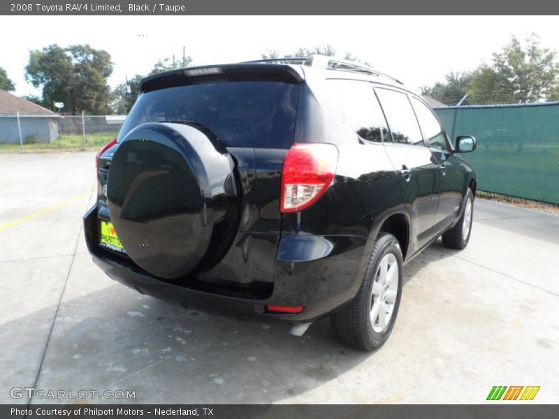 Black / Taupe 2008 Toyota RAV4 Limited