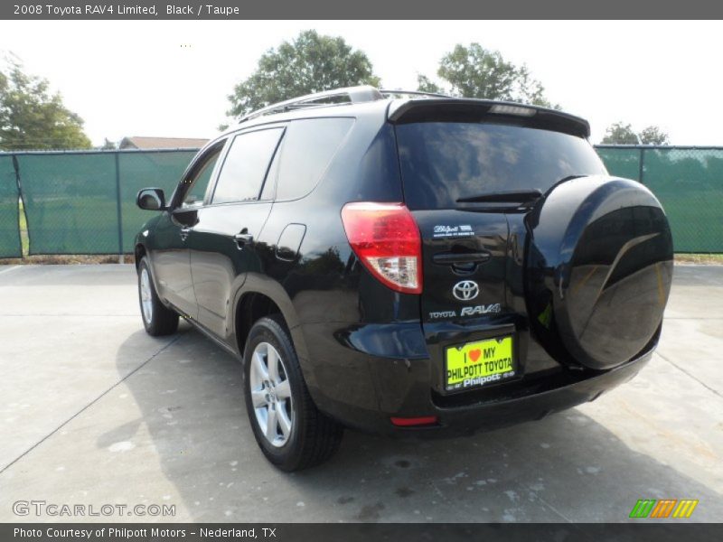 Black / Taupe 2008 Toyota RAV4 Limited