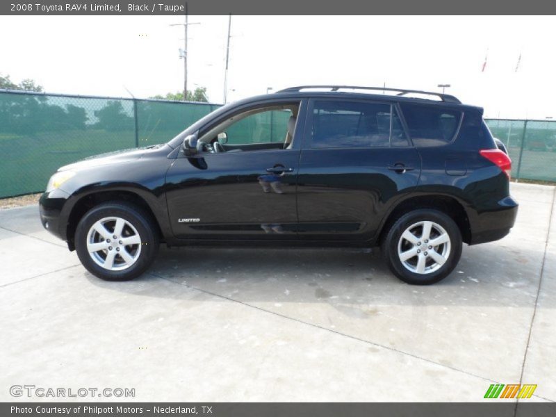 Black / Taupe 2008 Toyota RAV4 Limited
