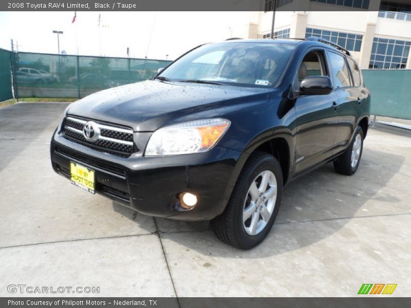 Black / Taupe 2008 Toyota RAV4 Limited