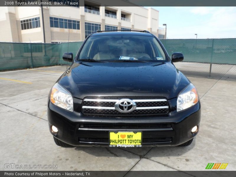 Black / Taupe 2008 Toyota RAV4 Limited