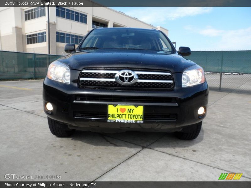 Black / Taupe 2008 Toyota RAV4 Limited