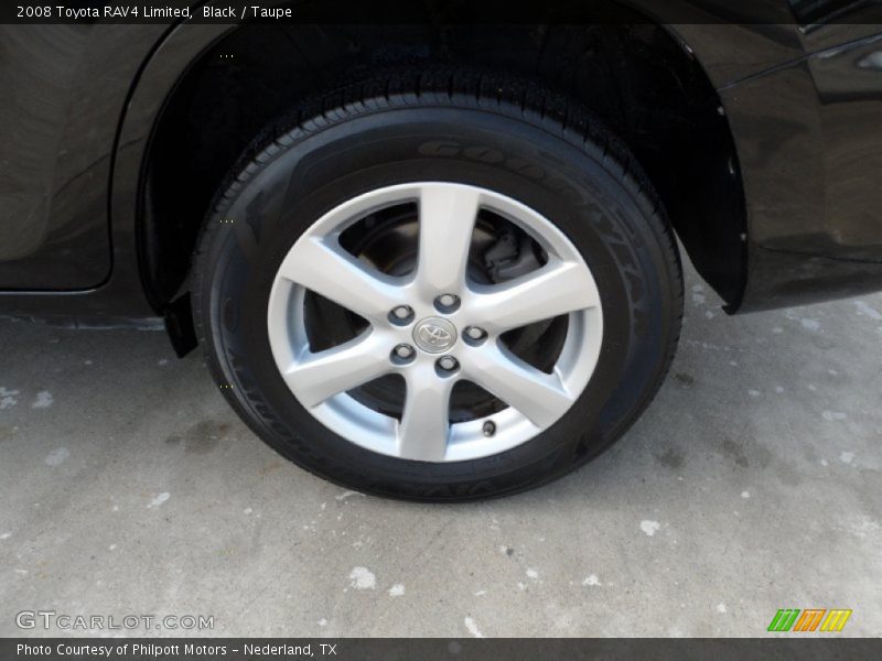 Black / Taupe 2008 Toyota RAV4 Limited
