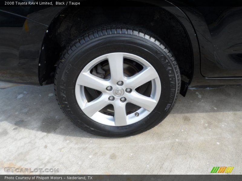 Black / Taupe 2008 Toyota RAV4 Limited