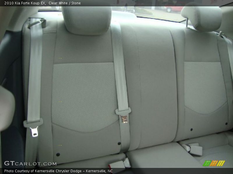 Clear White / Stone 2010 Kia Forte Koup EX