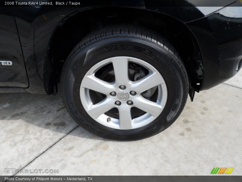 Black / Taupe 2008 Toyota RAV4 Limited