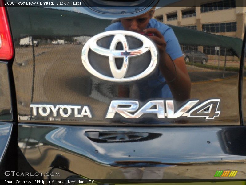 Black / Taupe 2008 Toyota RAV4 Limited