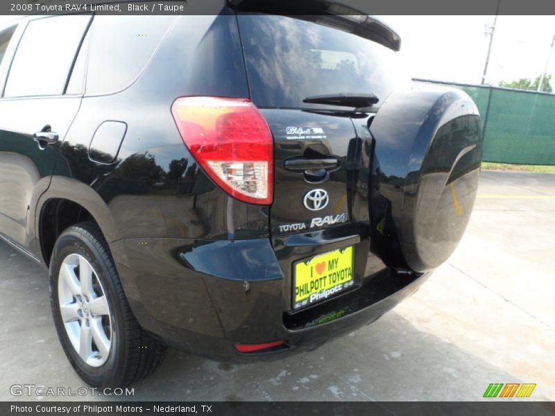 Black / Taupe 2008 Toyota RAV4 Limited