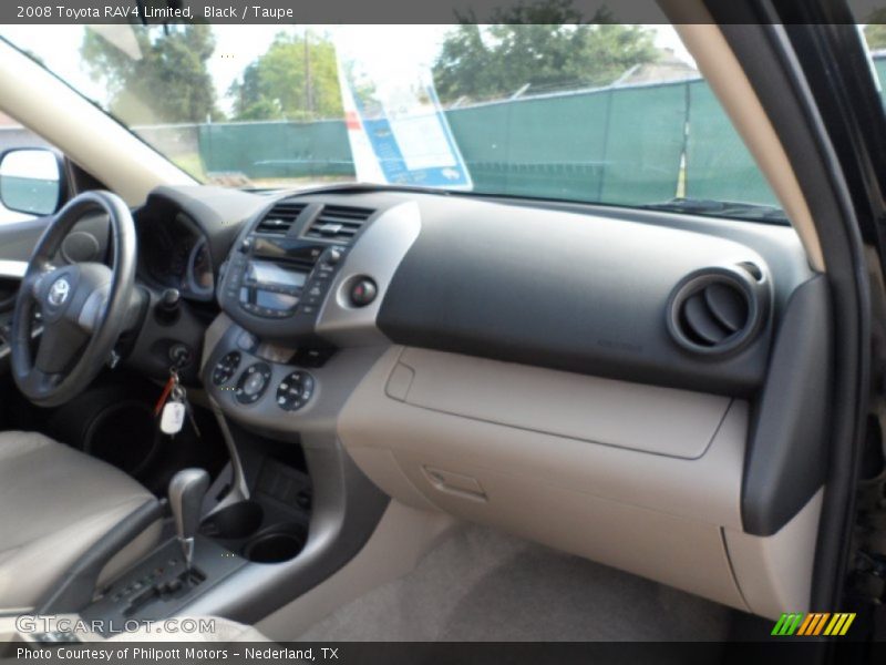 Black / Taupe 2008 Toyota RAV4 Limited