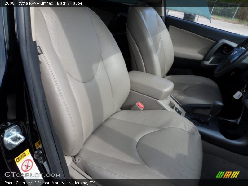 Black / Taupe 2008 Toyota RAV4 Limited