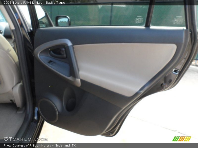 Black / Taupe 2008 Toyota RAV4 Limited