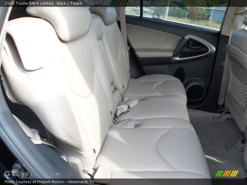 Black / Taupe 2008 Toyota RAV4 Limited