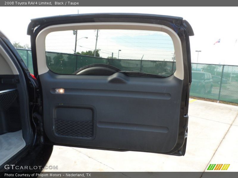 Black / Taupe 2008 Toyota RAV4 Limited