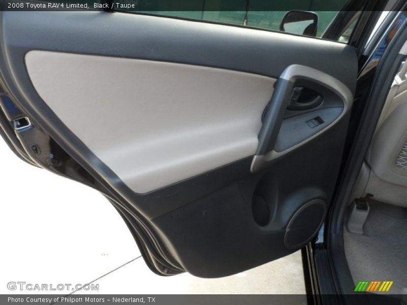 Black / Taupe 2008 Toyota RAV4 Limited