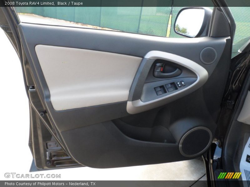 Black / Taupe 2008 Toyota RAV4 Limited