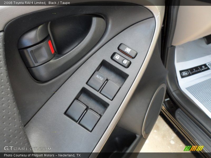 Black / Taupe 2008 Toyota RAV4 Limited