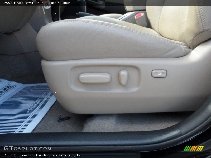 Black / Taupe 2008 Toyota RAV4 Limited
