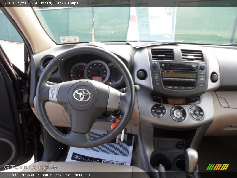 Black / Taupe 2008 Toyota RAV4 Limited