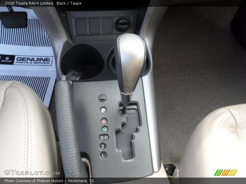 Black / Taupe 2008 Toyota RAV4 Limited