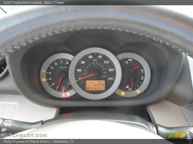 Black / Taupe 2008 Toyota RAV4 Limited