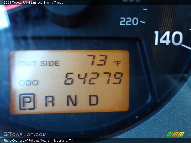 Black / Taupe 2008 Toyota RAV4 Limited