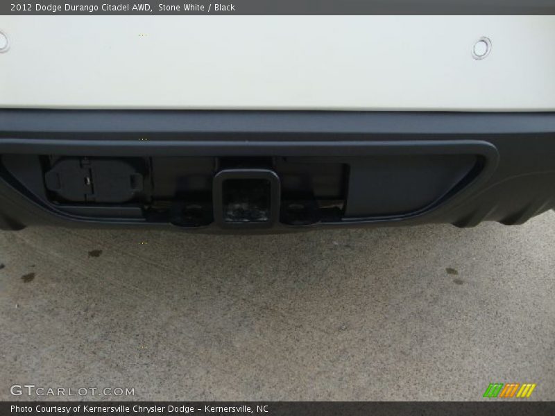 Stone White / Black 2012 Dodge Durango Citadel AWD