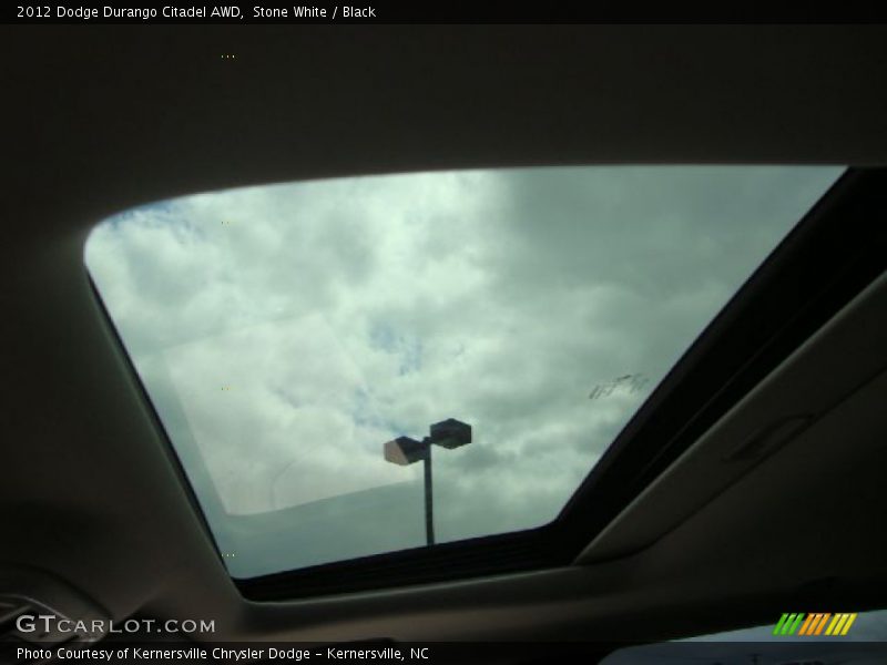 Sunroof of 2012 Durango Citadel AWD