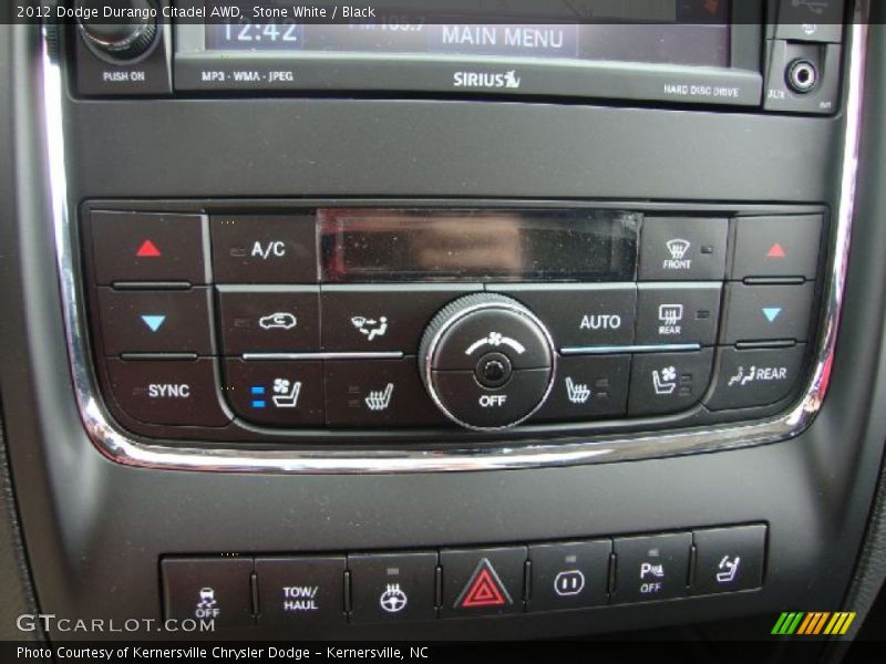 Controls of 2012 Durango Citadel AWD