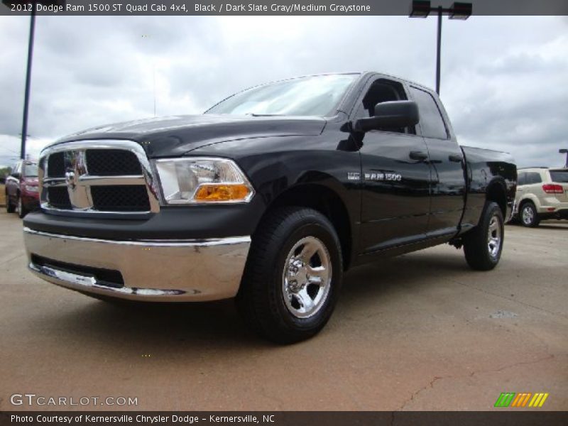Black / Dark Slate Gray/Medium Graystone 2012 Dodge Ram 1500 ST Quad Cab 4x4