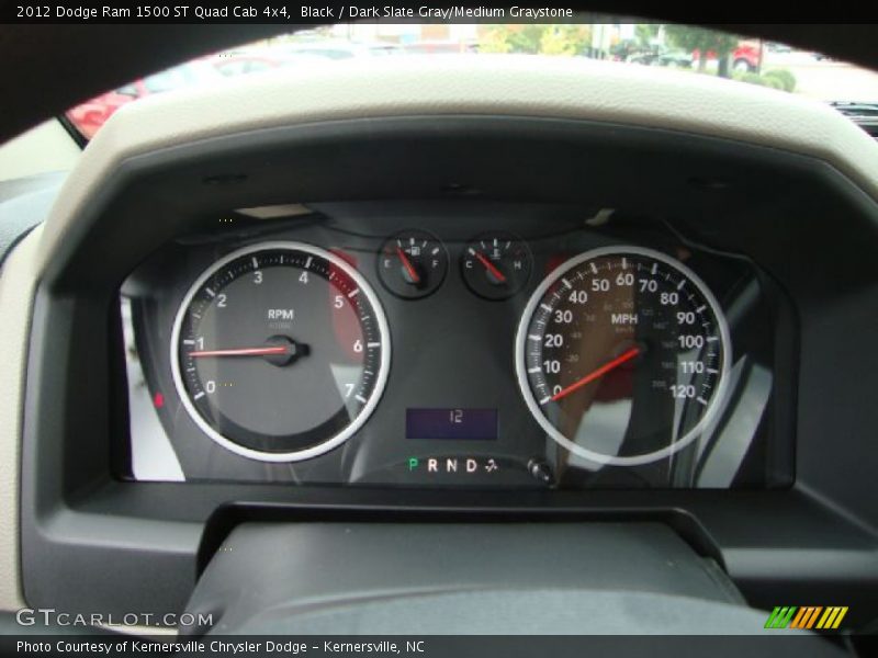 Black / Dark Slate Gray/Medium Graystone 2012 Dodge Ram 1500 ST Quad Cab 4x4