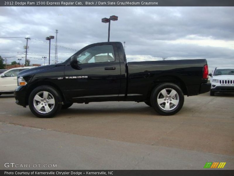 Black / Dark Slate Gray/Medium Graystone 2012 Dodge Ram 1500 Express Regular Cab