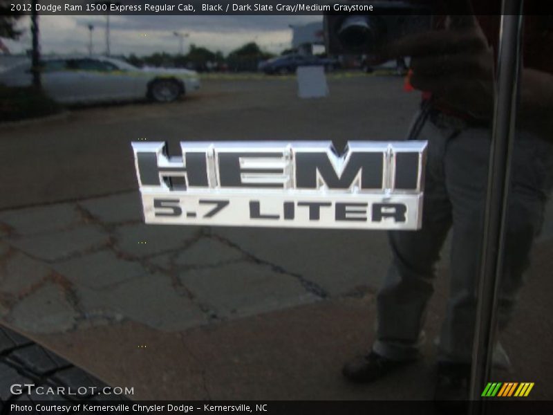 Black / Dark Slate Gray/Medium Graystone 2012 Dodge Ram 1500 Express Regular Cab