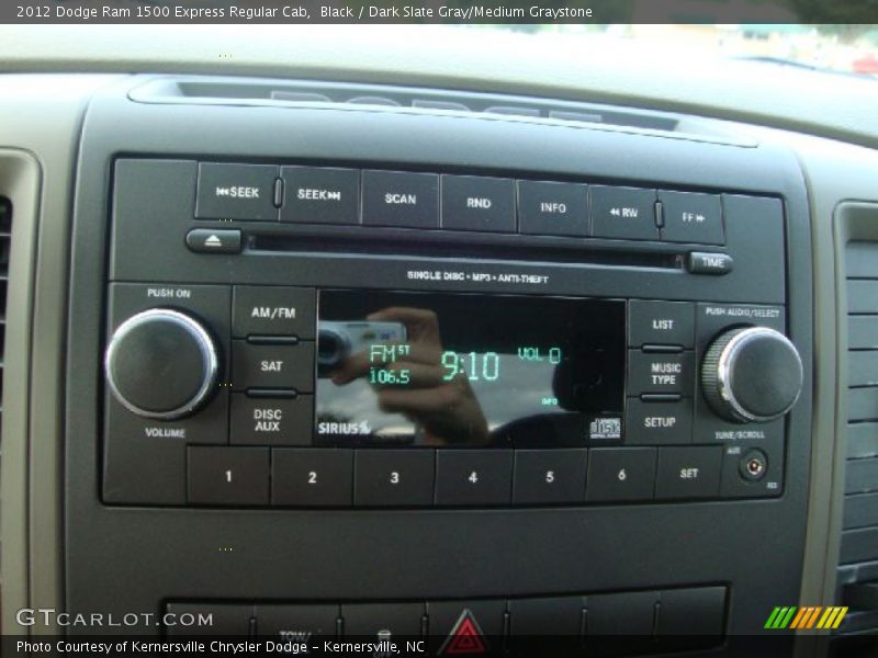 Black / Dark Slate Gray/Medium Graystone 2012 Dodge Ram 1500 Express Regular Cab