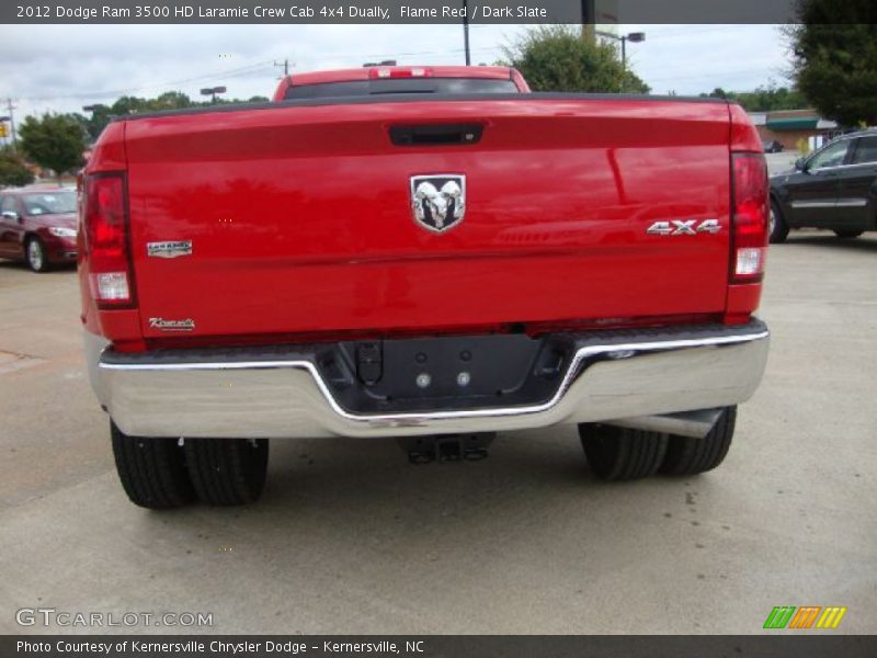Flame Red / Dark Slate 2012 Dodge Ram 3500 HD Laramie Crew Cab 4x4 Dually