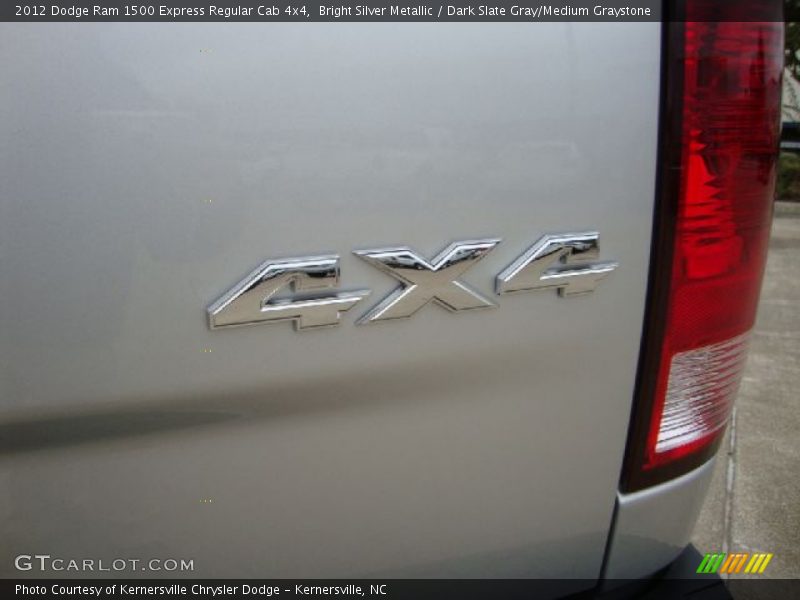 Bright Silver Metallic / Dark Slate Gray/Medium Graystone 2012 Dodge Ram 1500 Express Regular Cab 4x4