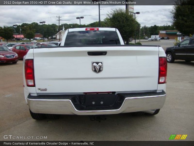 Bright White / Dark Slate/Medium Graystone 2012 Dodge Ram 3500 HD ST Crew Cab Dually