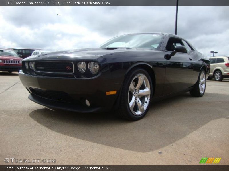 Pitch Black / Dark Slate Gray 2012 Dodge Challenger R/T Plus