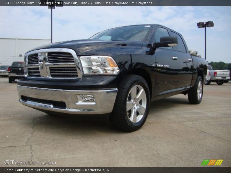 Black / Dark Slate Gray/Medium Graystone 2012 Dodge Ram 1500 Big Horn Crew Cab