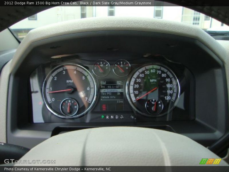  2012 Ram 1500 Big Horn Crew Cab Big Horn Crew Cab Gauges
